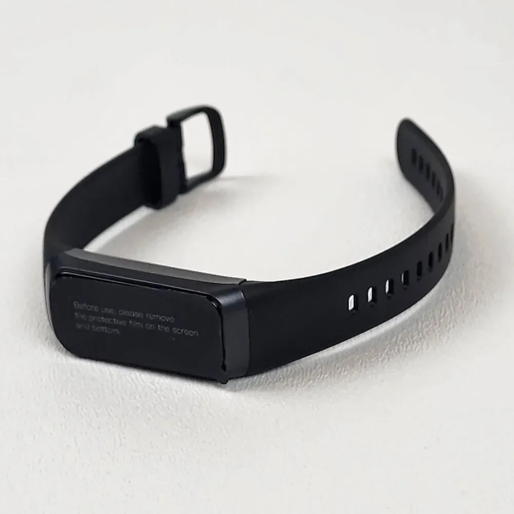 Fitness Tracker Smart Watch Heart Rate Sleep Monitor AMOLED Waterproof Black